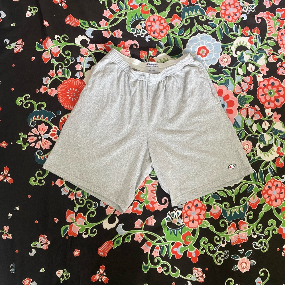 Champion Gray Athletic Shorts Soft Elastic Waistband